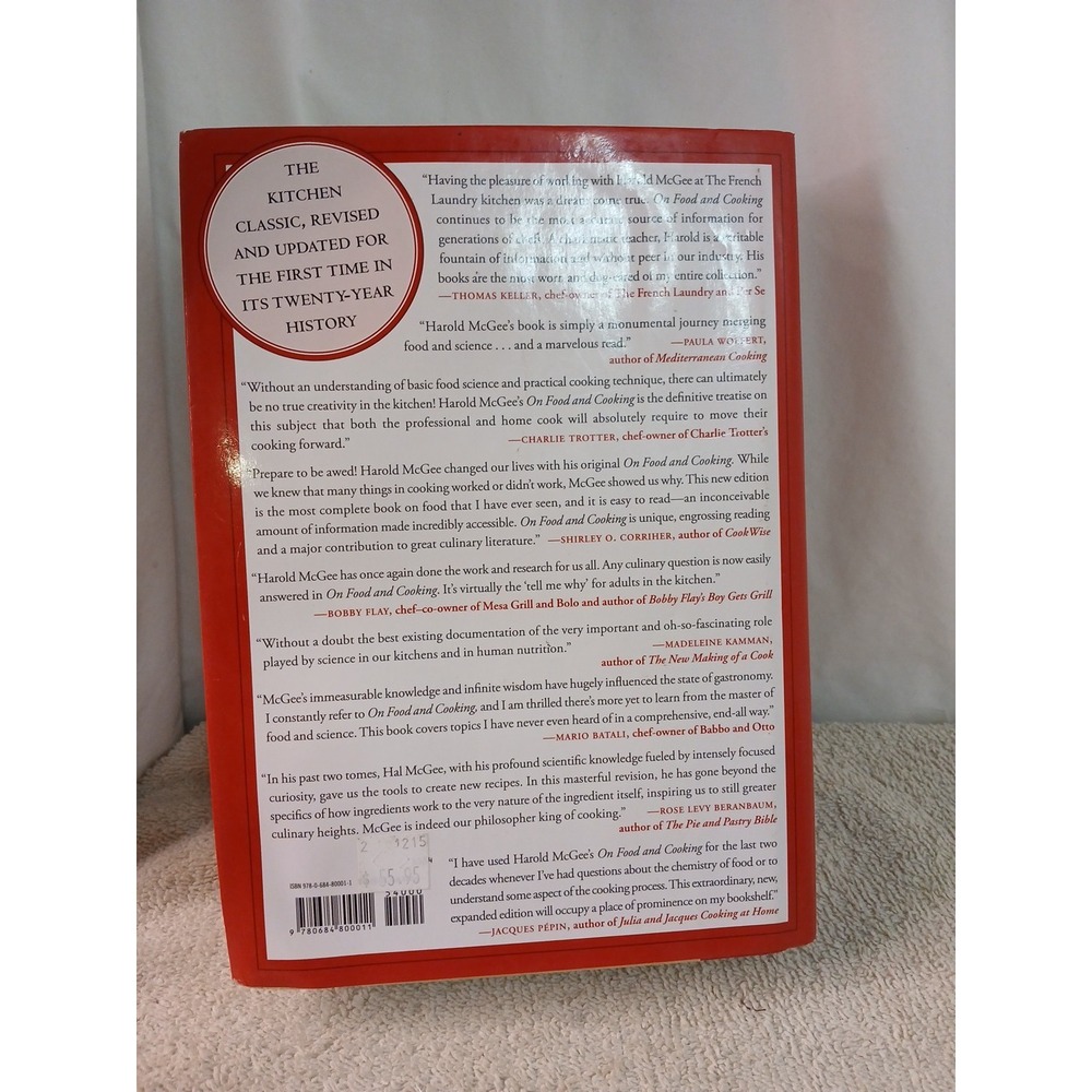 On Food and Cooking: The Science and Lore of the Kitchen Harold McGee Hardcover - Picture 2 of 6